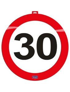 FOLAT Dekorace dopravní značka 30 let - průměr 47cm