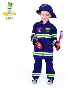 RAPPA Dětský kostým hasič s českým potiskem vel.(M) EKO