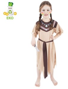 RAPPA Dětský kostým Indiánka s páskem vel. (M) EKO