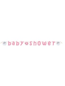 UNIQUE Girlanda "Baby shower" Těhotenský večírek - Holka / Girl - 160 cm