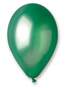 GODAN Balónky metalické 1 ks zelené- průměr 26 cm