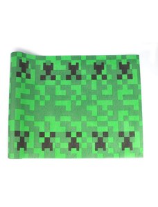 GODAN Papírový ubrusový pás - Pixel - Minecraft - 40 x 500 cm