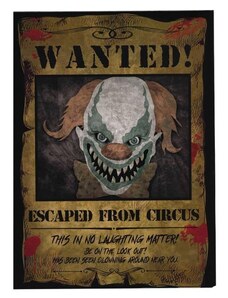 GUIRCA Plakát - Hledá se klaun Pennywise - horor TO - Halloween - 30 x 40 cm - 2 ks
