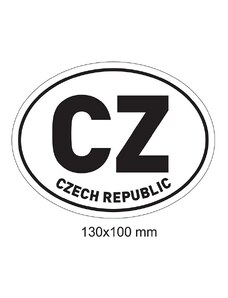 magnety-nalepky Magnet CZ (černá)