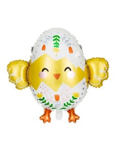 PARTYDECO Foliový balónek kuřátko - kuře - Velikonoce - farma - 57 cm