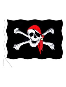 RAPPA vlajka pirátská - lebka -150 x 90 cm
