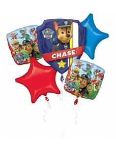 AMSCAN Balónková sada - Chase - Tlapková patrola / Paw patrol - 5 ks