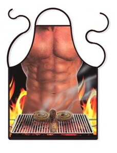 DIVJA Zástěra Muž grill - BBQ