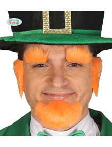 GUIRCA Oranžová bradka, kotlety a obočí St. Patrick / Svatý Patrik