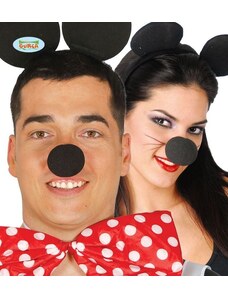 GUIRCA Černý pěnový nos - Mickey - 5 cm