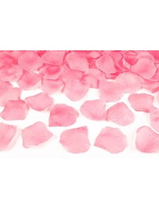 PARTYDECO Okvětní lístky růží textilní - světle růžové 100 ks