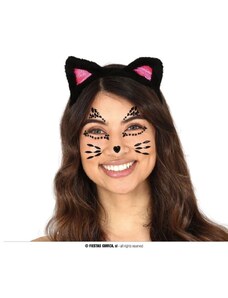 GUIRCA Nalepovací kamínky na obličej - Kočka - kočička - Halloween