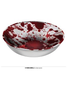 GUIRCA Plastová miska krvavé otisky - Krev - Halloween - 27 cm