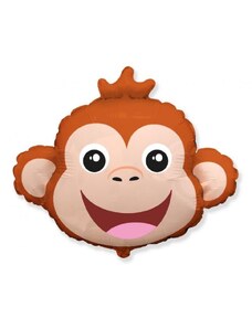 FLEXMETAL Balón foliový Opice - Opička - safari - 68 cm