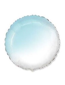 FLEXMETAL Balón fóliový kulatý ombré - modrobílý - 48 cm
