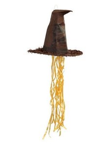 UNIQUE Piňata klobouk Harry Potter - čaroděj - 48 x 40 cm - tahací
