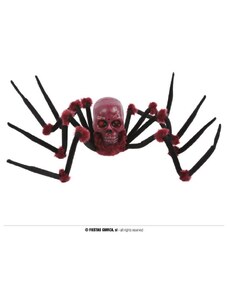 GUIRCA Dekorace pavouk s lebkou - pohyblivá se zvukem a světlem - Halloween