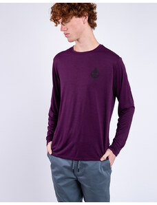 Patagonia M's L/S Cap Cool Daily Graphic Shirt - Lands Plant Peace: Night Plum X-Dye