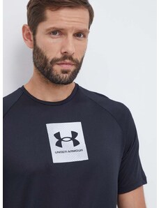 Tréninkové tričko Under Armour černá barva, s potiskem, 1380785