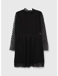Dívčí šaty Guess černá barva, mini