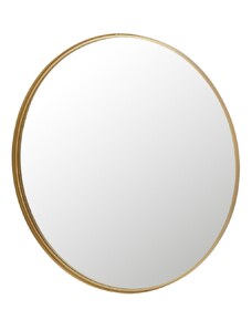 Zlaté kovové závěsné zrcadlo J-line Nadeline 110 cm