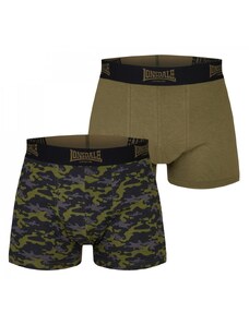 Lonsdale 2 Pack Trunk Mens Camo/Khaki