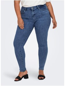 Modré dámské skinny fit džíny ONLY CARMAKOMA Power - Dámské