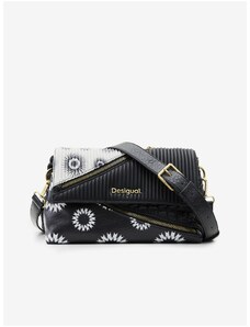 Černá dámská vzorovaná crossbody kabelka Desigual Altura Venecia 2.0 - Dámské