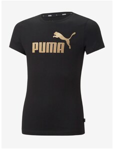 Černé holčičí tričko Puma ESS+ - Holky