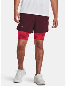 Under Armour Kraťasy UA LAUNCH 5'' 2-IN-1 SHORT-MRN - Pánské