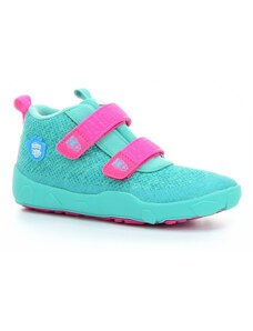 boty Affenzahn Happy Smile Lowboot Knit Owl Green/Pink