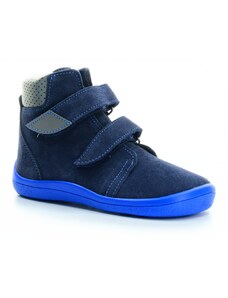Beda Daniel modré zimní barefoot boty s membránou (BF 0004/W/VMK/kožíšek)