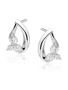 Šperky LAFIRA Style Lafira stříbrné náušnice Pear Flower Z1585