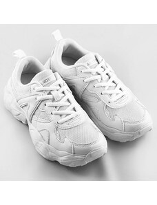 ANDY-Z Bílé dámské šněrovací sportovní boty (AW100001-02)