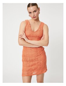 Koton Crochet Mini Dress Sleeveless
