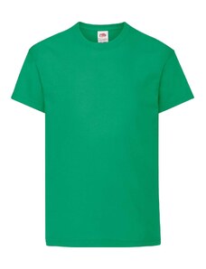 Green T-shirt for Children Original Fruit of the Loom