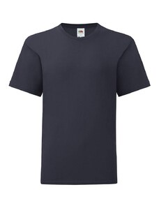 Navy blue children's t-shirt in combed cotton Fruit of the Loom