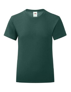 Iconic Fruit of the Loom Girls' Green T-shirt