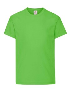 Green T-shirt for Children Original Fruit of the Loom