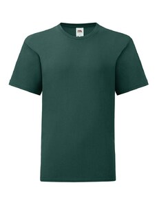 Green children's t-shirt in combed cotton Fruit of the Loom