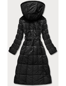 Ann Gissy Klasický černý dámský prošívaný kabát (AG2-J83)