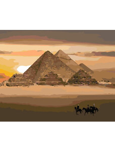 Gaira Malování podle čísel Pyramidy M1361