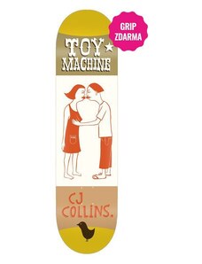 SK8 DESKA TOY MACHINE Pro Cj Collins Kil - béžová -