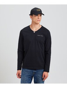 RetroJeans IROKO LONGSLEEVES L.S.TOP, BLACK