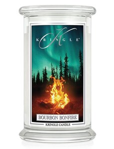 Kringle Candle svíčka Bourbon Bonfire (sójový vosk), 623 g