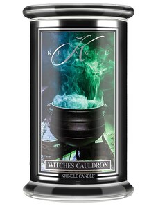 Kringle Candle svíčka Halloween Witches Cauldron (sójový vosk), 623 g