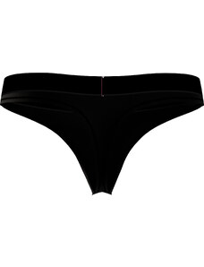 Dámská tanga LOGO WAISTBAND THONG UW0UW04146BDS černá - Tommy Hilfiger