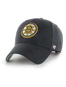 Čepice 47brand NHL Boston Bruins černá barva, s aplikací, H-MVP01WBV-BK