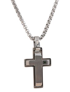 Daniel Dawson Pánský ocelový náhrdelník Marc, kříž, chirurgická ocel
