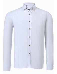 G721 DEWBERRY MEN'S SHIRT-LIGHT WHITE